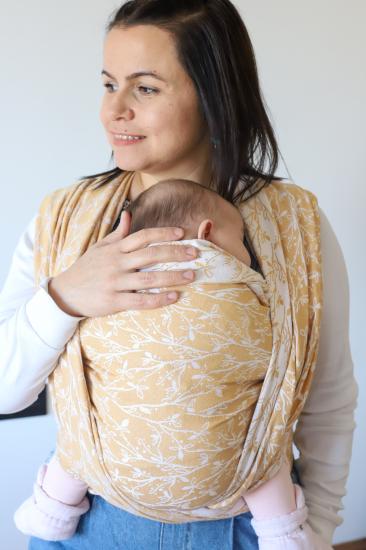 ZuBu Dokuma Wrap Sling- Bahar Dalı Hardal