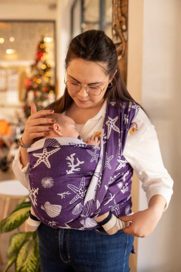 ZuBu Dokuma Wrap Sling - Marine Mor Dokuma Wrap